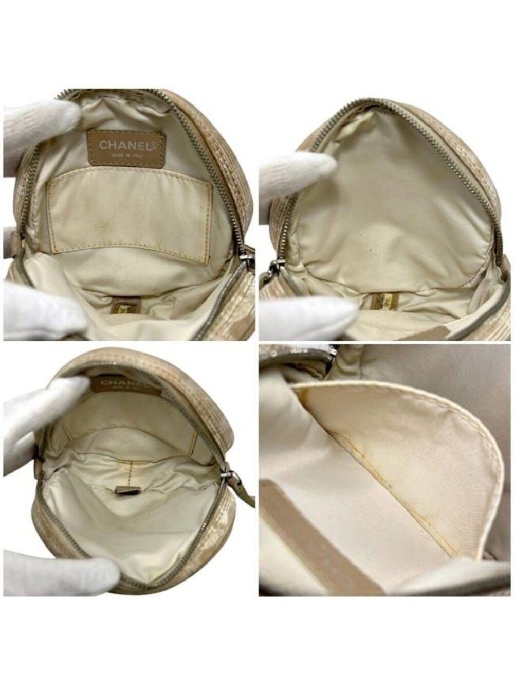 Chanel Neutral Pouch Beige New Travel - Picture 3 of 10